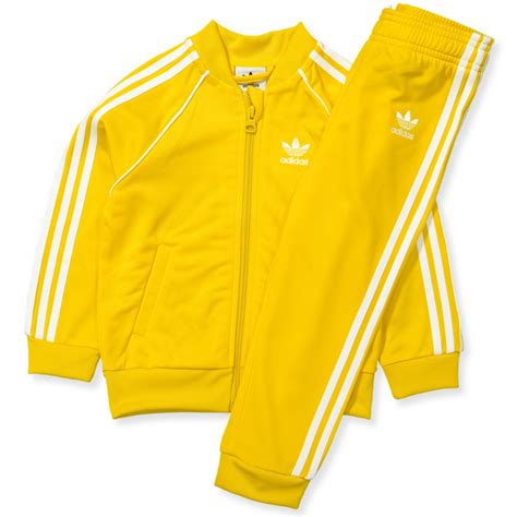 yellow adidas tracksuit men